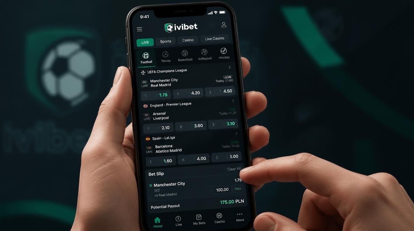 mobile interfejs z potential payout i kursami
